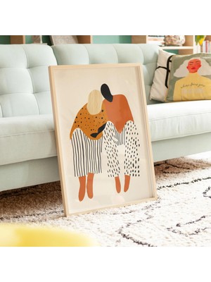 Ninastore Stilize Figürler Sanat Baskısı: Dijital Indirme/ Modern Duvar Dekoru