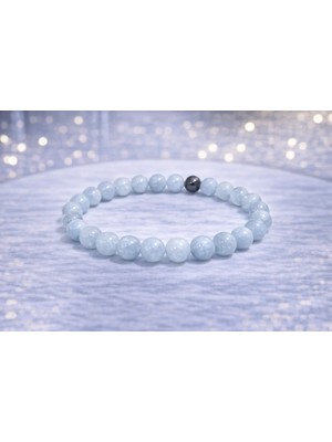 Doğaltaş Akuamarin Bileklik 6mm