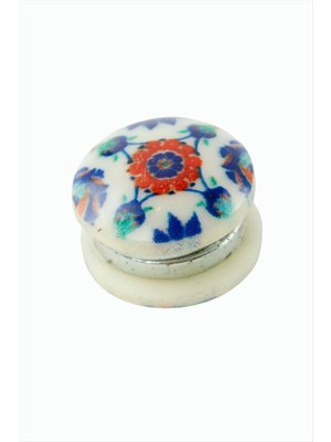 Renklime Çini Desenli Kupa Eşarp Mıknatısı 1 Adet