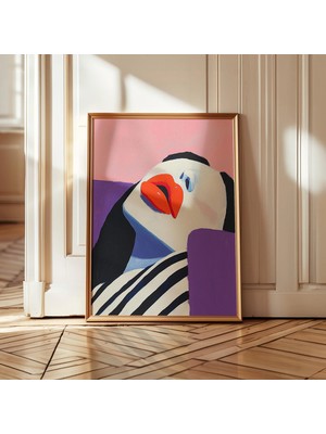 Ninastore Pop Art Dudak Baskısı: Kırmızı Ruj/ Modern Portre (Pdf Dosyaları)