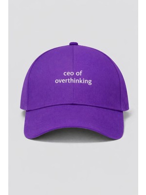 SF Collection Unisex Ceo Of Overthinking Baskılı Spor Şapka – Ayarlanabilir Pamuklu Cap Günlük Kombin Şapkası