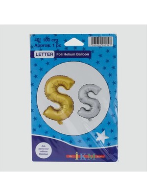 Datatek Gümüş Renkli 40*100 Harfli Folyo Balon