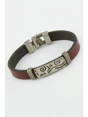 Datatek Çini Desenli Suni Deri Bileklik