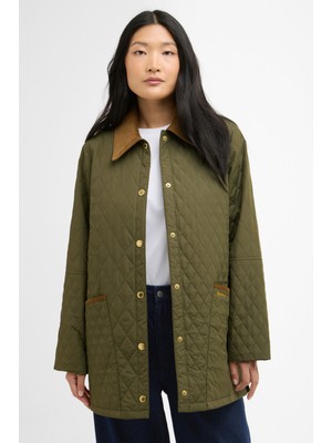 Barbour Goldmire Kapitone Ceket GN93 Ivy Green /ancient