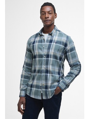 Barbour Kidd Tailored Gömlek TE31 Vintage Teal