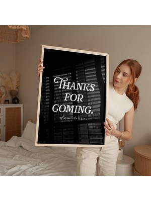 Ninastore Geldiğiniz Için Teşekkürler Baskısı: Vintage Siyah Poster/ Trend Duvar Sanatı (Dijital Indirme)