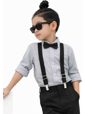 Algitsin O L A Çocuk Askı Papyon Seti 1-12 Yaş Unisex