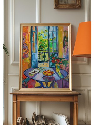 Ninastore Matisse'den Esinlenilmiş Sanat Baskısı: Retro Mutfak Natürmortu