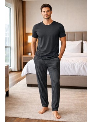 Jiber Kısa Kol Erkek Pijama Takım 15326