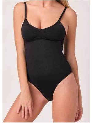 Liyuza Siyah Kancalı Dikişsiz Korse - 755