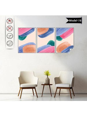 Akıllı Kağıt Statik Tutunma Özellikli Tablo - Poster Modern (Model- 16)