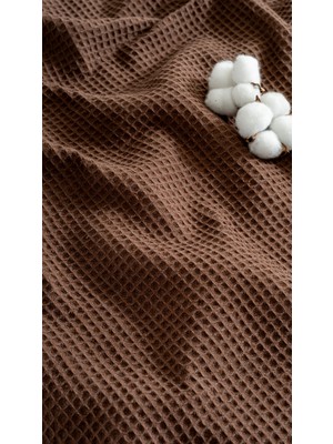 Waffle Dokuma Pike Yatak Örtüsü - %100 Pamuk, Tek ve Çift Kişilik Seçenekleri, Nefes Alan 4 Mevsim Hafif Tasarım, Denizli Üretimi