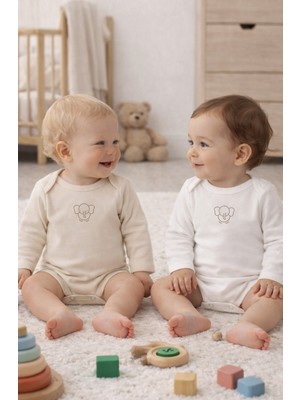 Lilalinda %100 Pamuk Bebek Body 2'li Set
