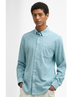 Barbour Nelson Tailored Gömlek TE52 Light Teal