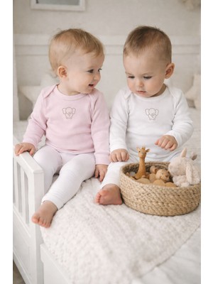 Lilalinda %100 Pamuk Bebek Body 2'li Set