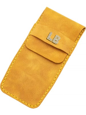 twingold Isme Özel Çok Amaçlı Aksesuar Kılıfı - %100 Rainbow Deri - AK01002 - Hardal Sarısı