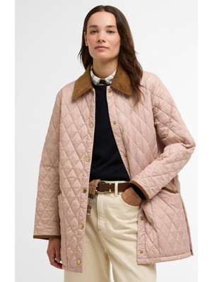 Barbour Icons Modern Liddesdale Kapitone Ceket PI53 Gardenia/dress/beige