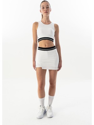Maraton SlimFit Kadın   Beyaz Etek