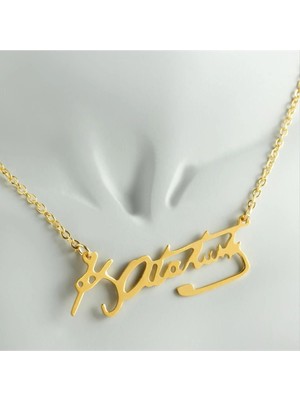 Datatek Mustafa Kemal Atatürk Imzalı Uçlu Kolye