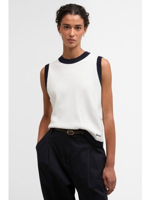 Barbour Salthill Knitted Kazak WH71 Cloud/navy