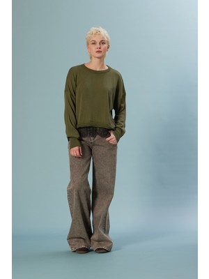 Nisan Triko Dantel Detaylı Triko Bluz