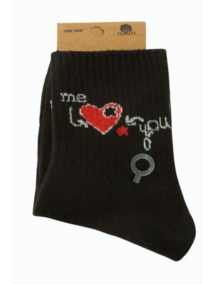 Renklime Kalp Kolej Çorap 8*28