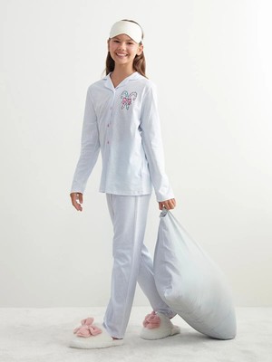 Lc Waikiki Yeni Sezon Gömlek Yaka Kız Çocuk Pijama Takımı