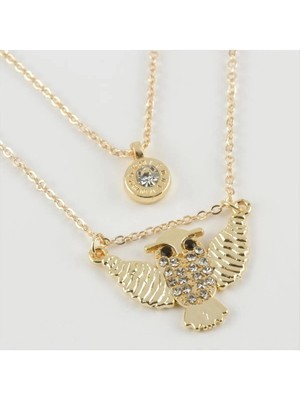 Datatek Baykuş Figürlü Yeni Sezon Ikili Kolye