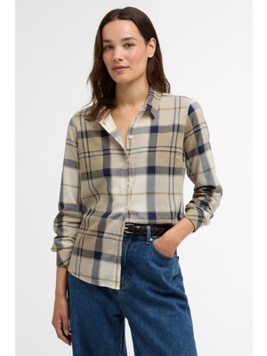 Barbour Bredon Gömlek NY51 Dress Navy Tartan