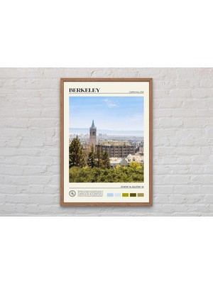 Ninastore Gerçek Fotoğraf/ Berkeley Baskısı/ Berkeley Duvar Sanatı/ Berkeley Posteri/ Berkeley Fotoğrafı/ Berk