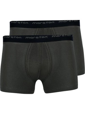 Maraton 2'li Erkek   Haki Boxer