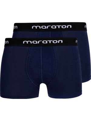 Maraton 2'li Erkek   Açık Lacivert Boxer