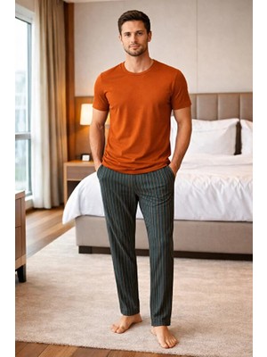 Jiber Kısa Kol Erkek Pijama Takım 15328