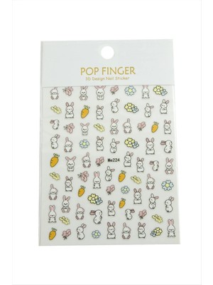 Datatek Tavşan Havuç Tattoo Dövme Sticker