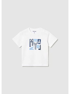 Mayoral Erkek Bebek Baskılı Tişört Turkuaz