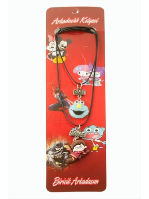 Datatek Çzgflm Karakteri Arkadaşlık Kolyeleri (Çift Kolye)