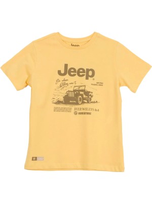 Jeep Baskılı Sarı Erkek Çocuk T-Shirt J6SB-TST7690