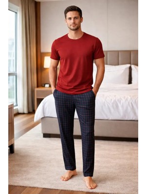 Jiber Kısa Kol Erkek Pijama Takım 15329