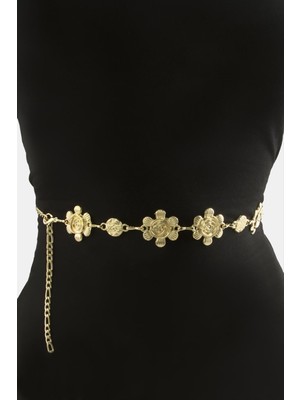 Datatek Gül Metal Zincir Kemer