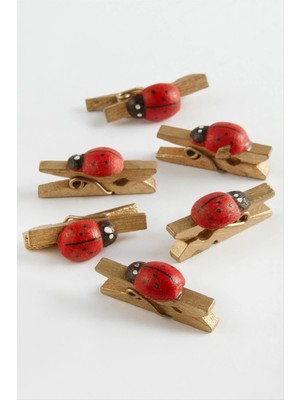 Datatek 1 Adet Uğur Böceği Süs Mandal