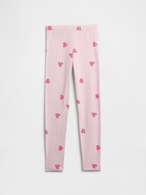 Gap Kız Çocuk Pembe Stretch Jersey Tayt