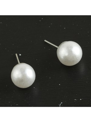 Renklime Top Incili Küpe 10 mm