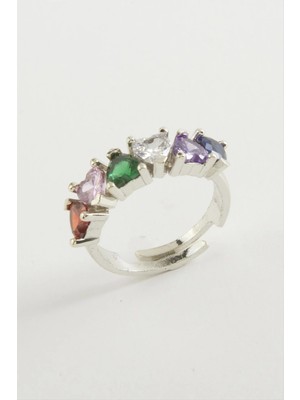 Datatek Kalp Zirkon Taşlı Yüzük