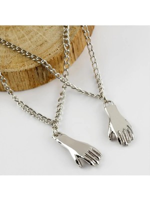 Renklime Çift El Figürlü Kolye