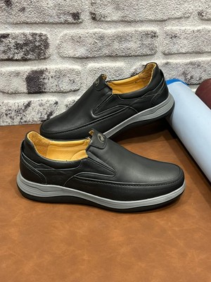 Derilax Hakiki Nubuk Deri Ortopedik Rahat Hafif Yumuşak Ekinci Erkek Ayakkabı