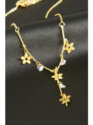 Datatek Papatya Taşlı Y Kolye