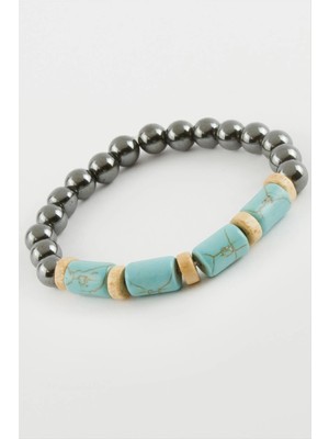Datatek Hematit Turkuaz Doğaltaş Bileklik