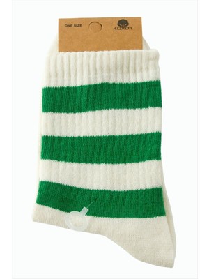 Datatek Çizgili Kolej Çorap 8*28