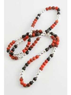 Datatek Hematit Ceyt Onix Doğaltaş Kolye