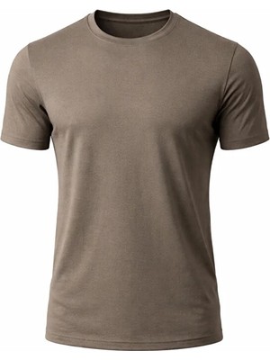 Jiber Anti Alerjik Bisiklet Yaka Bambu Erkek T-Shirt 334